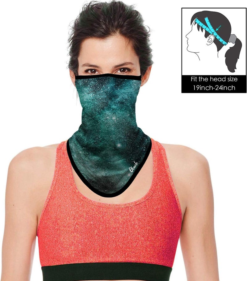 Obacle Bandana Face Mask with Ear Loops Neck Gaiter Face Mask Scarf Face Cover for Men Women - Image 2